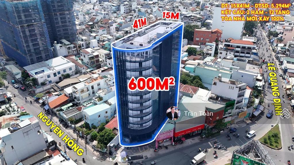 Bán tòa nhà ngay vòng xoay 137  39 nguyễn hồng & lê quang định  phạm văn đồng, q. gò vấp