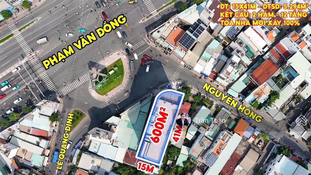 Bán tòa nhà ngay vòng xoay 137  39 nguyễn hồng & lê quang định  phạm văn đồng, q. gò vấp