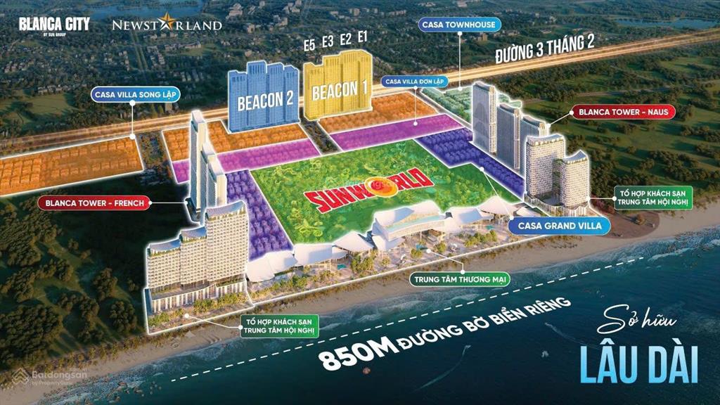 Bán căn hộ sở hữu lâu dài tại công viên sunworl blanca city vũng tàu gía chủ đầu tư  0988 614 ***