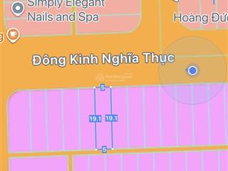 Bán lô đất 95m2 xây 9 tầng đường đông kinh nghĩa thục. ra biển 500m