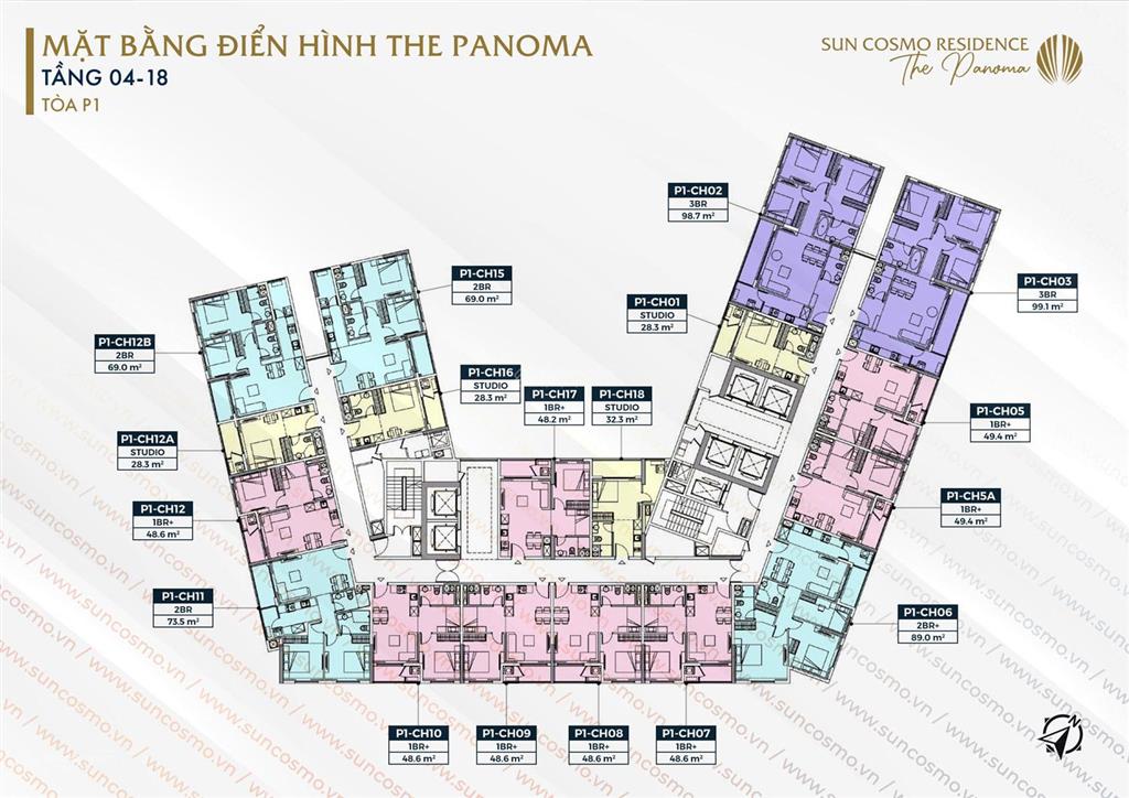 Cho thuê panoma 1 1pn+ thiết kế 2pn | full nội thất | sát sông hàn