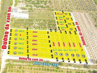 Bán đất tại xã thạnh lợi, huyện bến lức, long an, giá cực chất 345 triệu, 500m2