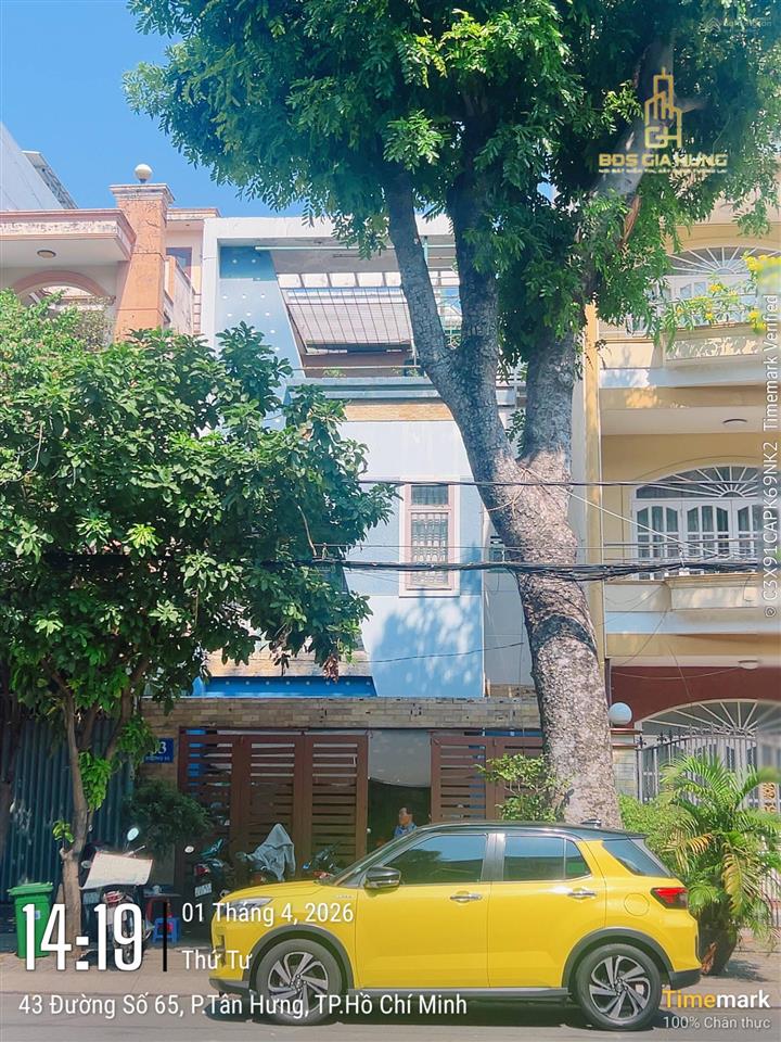 Giảm 4 tỷ! nhà 4 tầng mt đường số 65, ngay nguyễn thị thập, 6x20, giá 30.5 tỷ