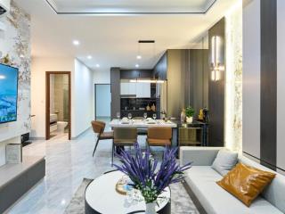 Bán căn hộ nằm kề ubnd phường bình tân , góc view 3 mặt tiền lớn , 2pn 1wc dt 52m2 , giá full 2t150