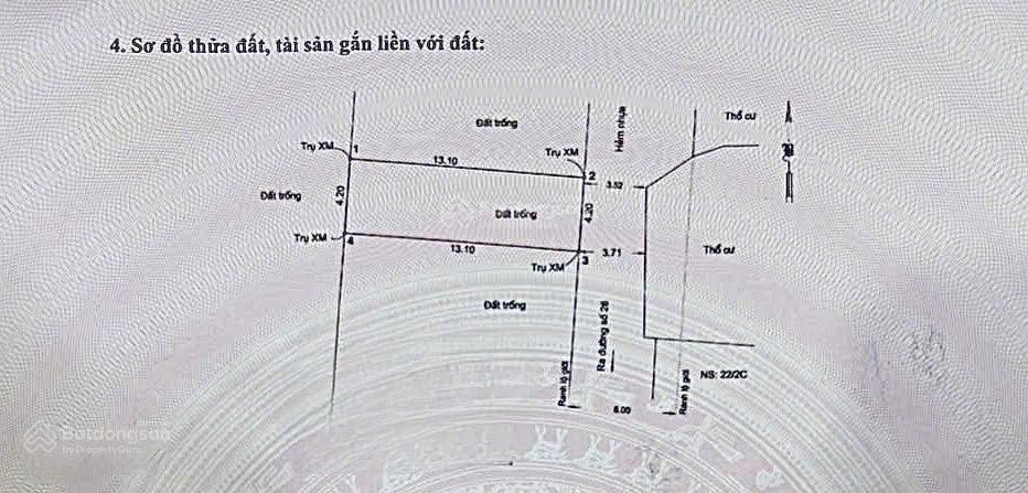 Bán đất hẻm đường 22 linh đông thủ đức gần vành đai 2 khu dân cư hiện hữu chỉ 5.1 tỷ