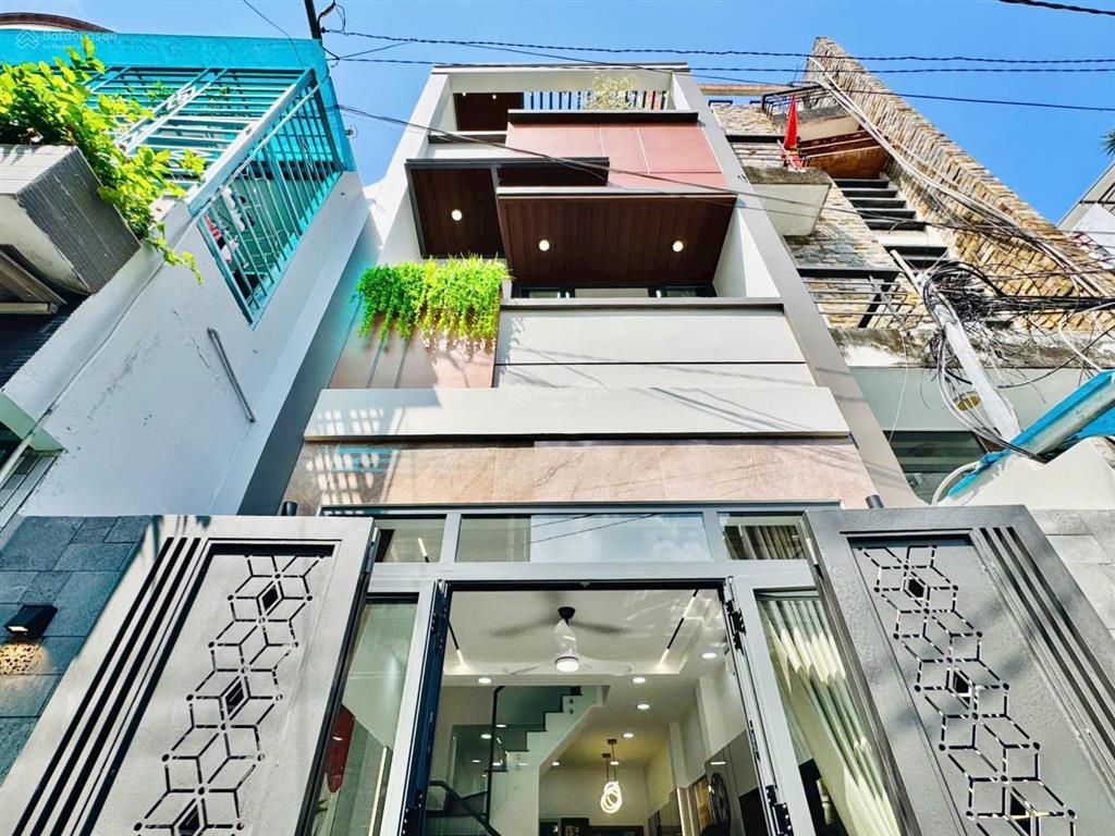 Nhà mới phan văn trị p7 gò vấp, 4pn full nt, gần vincom, đầu tư lời ngay hẻm 5m