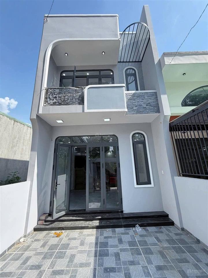 Kđt phương trường an, nhà đẹp xây mới 1 trệt 1 lầu, sổ hồng riêng, đường 13m, khu dân cư sầm uất