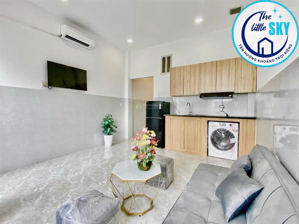 Khai trương căn hộ 1 phòng ngủ full nội thất  máy giặt riêng  ngay âu cơ  lũy bán bích