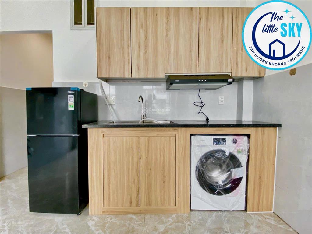 Khai trương căn hộ 1 phòng ngủ full nội thất  máy giặt riêng  ngay âu cơ  lũy bán bích