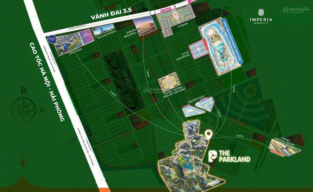 The parkland, oceanpark2, căn góc 3pn 2wc tầng đẹp, view nội khu xịn xò giá chỉ 4,3 tỷ. ls 0% 3 năm
