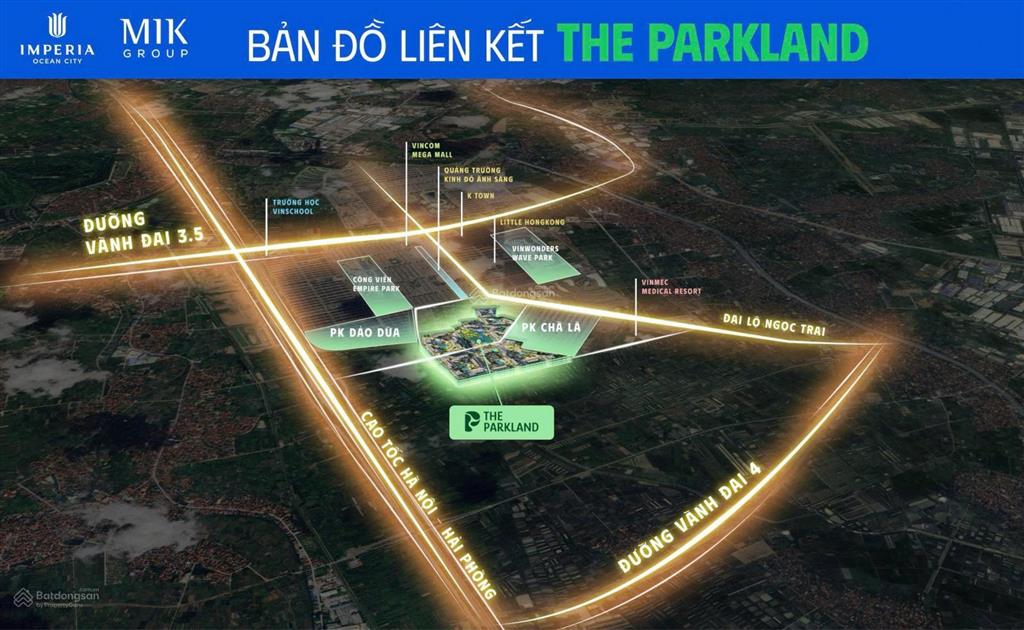 The parkland, oceanpark2, căn góc 3pn 2wc tầng đẹp, view nội khu xịn xò giá chỉ 4,3 tỷ. ls 0% 3 năm