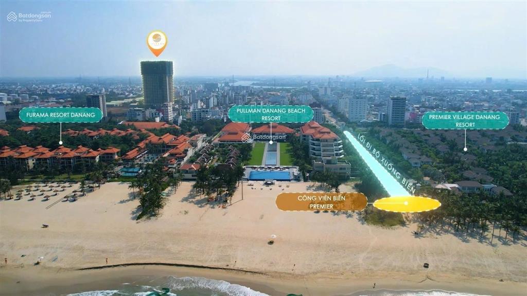 The sang, chính chủ bán căn 2pn  tầng cao view pháo hoa đn downtown  sổ lâu dài