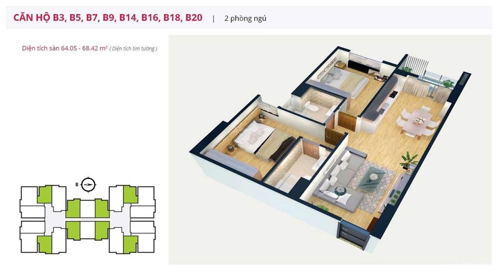Bán căn hộ cao cấp sky central 176 định công 2pn, 2wc, ban công rộng, sổ đỏ chính chủ