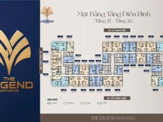 Chỉ từ 4,5 tỷ sở hữu ngay căn 3pn view biển  the legend đà nẵng