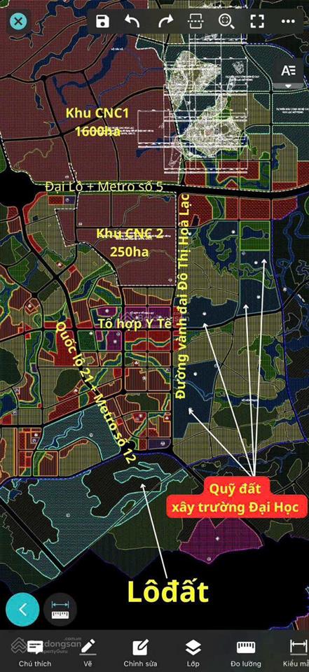 Tôi cần bán lô đất 100m2 hai mặt tiền cách ql21 700m và cách trường đh bách khoa chỉ 1,2km