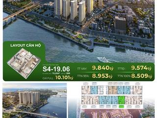 Độc quyền 2pn toà s4 hudson capital square  view sông hàn, cầu rồng tầng 19  htls vay 0% 24 tháng