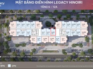 Chính chủ gửi bán căn 2pn dự án legacy hinoiri đẹp nhất hòa lạc  giá cực tốt