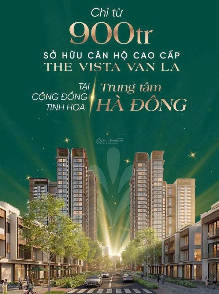 Chỉ từ 900 triệu, sở hữu căn hộ ngay trung tâm hà đông  the vista văn la