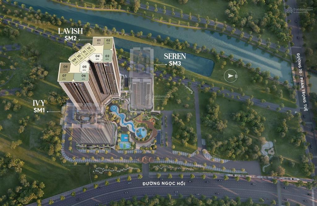 Chỉ 3,793 tỷ đồng  sở hữu căn hộ 1pn đẹp dự án greenera southmark 486 ngọc hồi