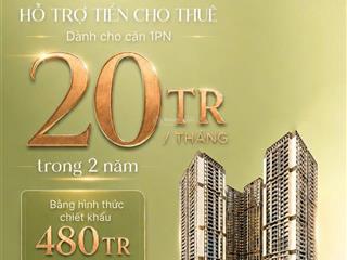 Chỉ 3 tỷ 793 triệu đồng  sở hữu căn hộ cao cấp 1pn greenera southmark 486 ngọc hồi