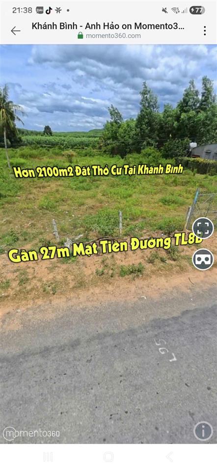 Chủ bán đất 2100m2, trong đó 1300m2 thổ, mặt tiền đường tl8b shr, chỉ 1.9tr/m2 tl.  0909 573 ***