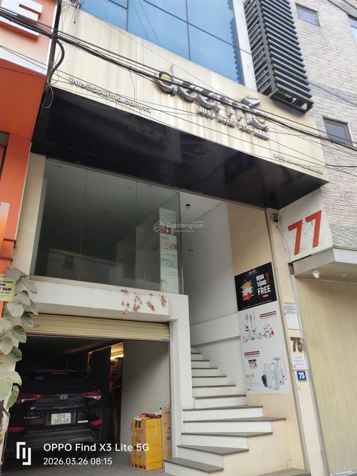 Chính chủ bán nhà mặt phố 75 tam khương, 55,9m², 7 tầng, có thang máy, hầm để xe  miễn môi giới