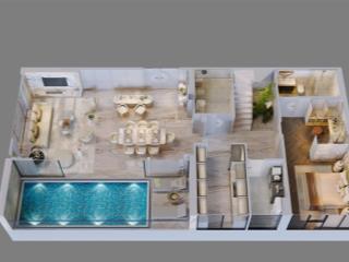 Biệt thự trên không duplex giá rẻ đơn giá chỉ 76,8tr/m2 rẻ nhất thị trường