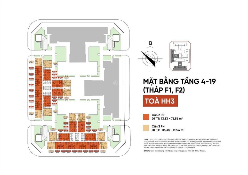 Ngang giá hđmb căn 2pn tầng cao