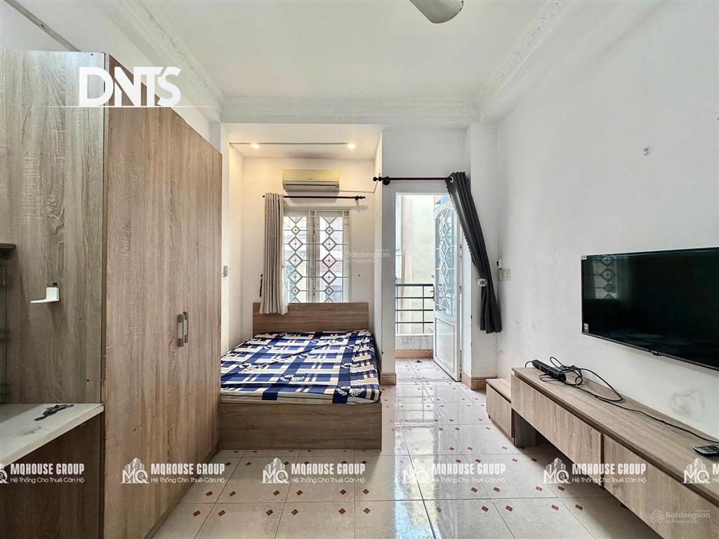 Phòng cho thuê 30m2 ban công ngay cv lê văn tám gần đh kiến trúc tphcm  đh ussh full nội thất