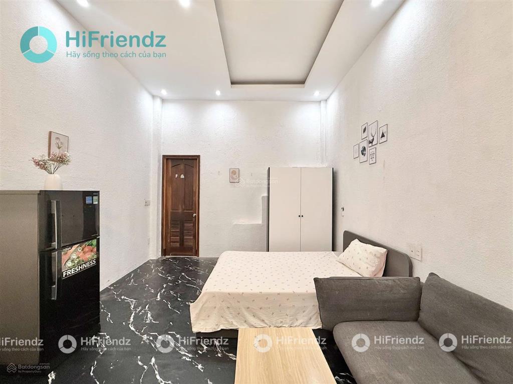 Cho thuê phòng studio tầng trệt  full nội thất  kế bên công viên gia định  khu sân bay