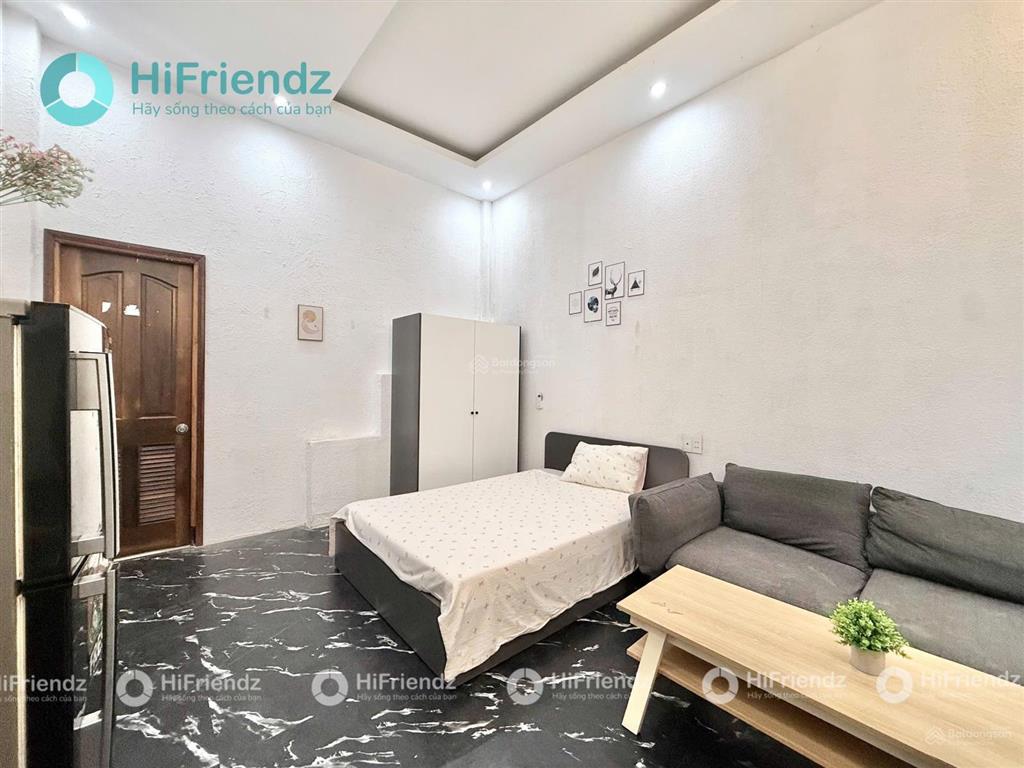 Cho thuê phòng studio tầng trệt  full nội thất  kế bên công viên gia định  khu sân bay