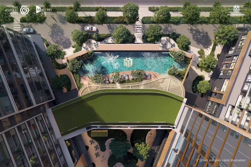 Masteri cosmo central  căn 2pn view nội khu trực diện hồ bơi giá allin 9,8 tỷ
