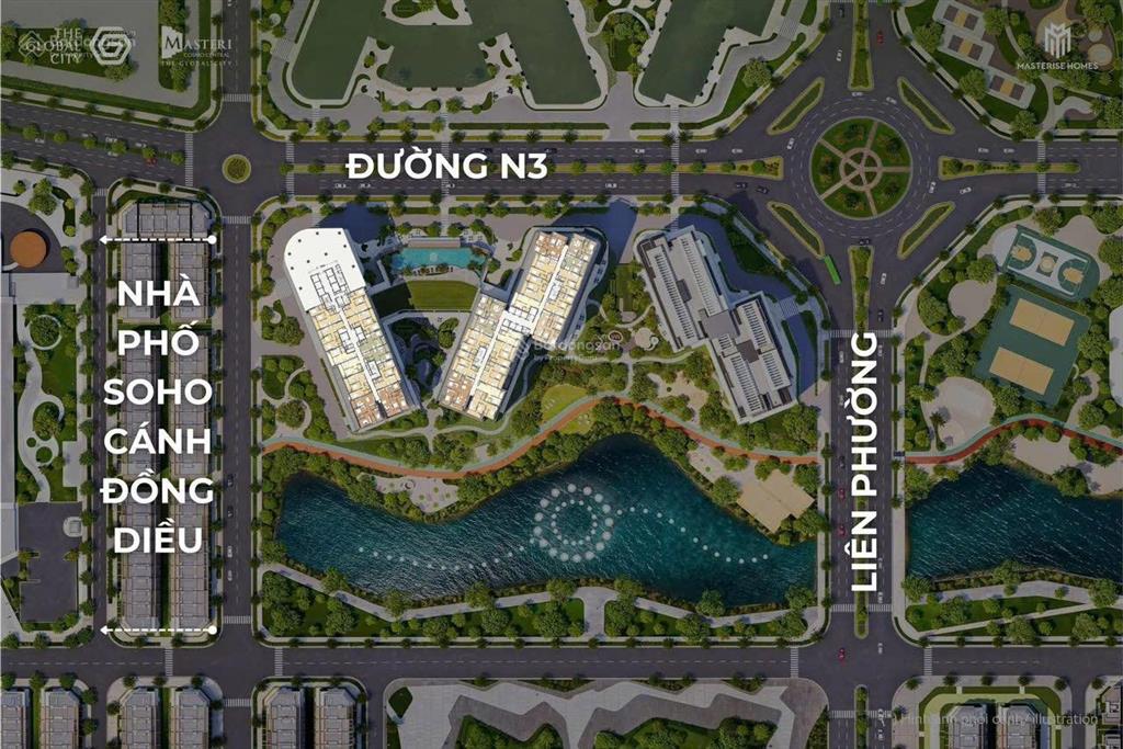 Masteri cosmo central  căn 2pn view nội khu trực diện hồ bơi giá allin 9,8 tỷ