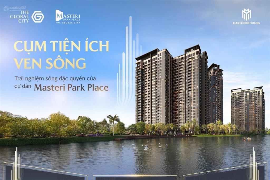 The global city  masteri park place căn hộ 2pn tầng trung view nội khu giá tốt