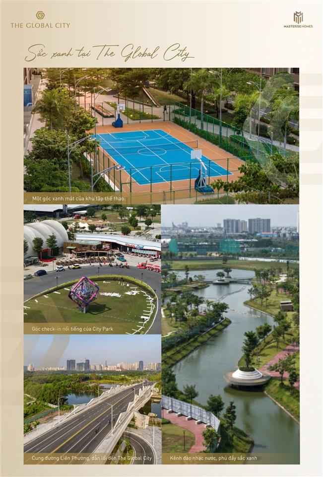 The global city  masteri cosmo central căn 1pn+ 60m² ưu đãi 13% thanh toán sớm