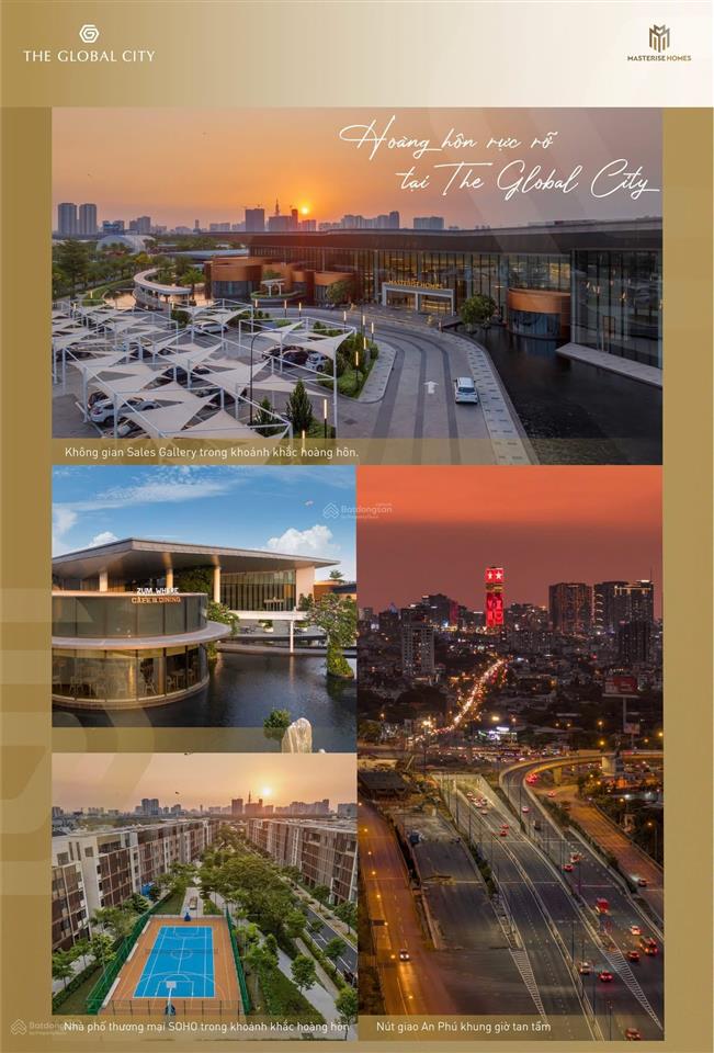 The global city  masteri cosmo central căn 1pn+ 60m² ưu đãi 13% thanh toán sớm