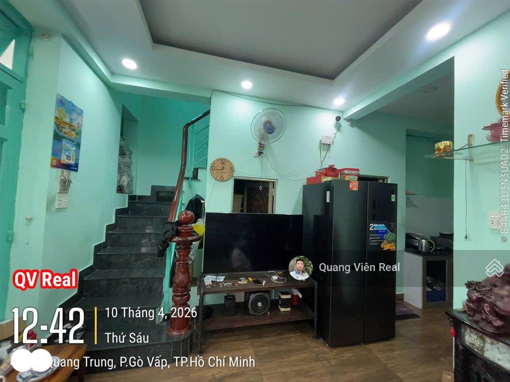Bán nhà 50m2 4pn  ngang 6m  gần mặt tiền quang trung  chỉ hơn 4 tỷ