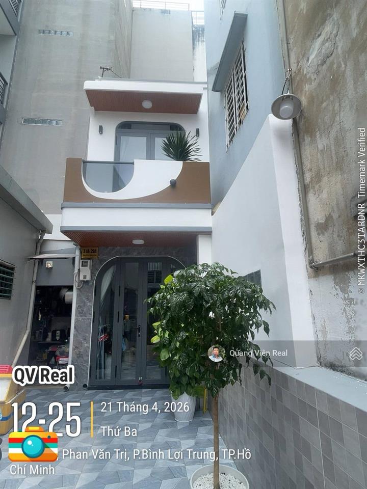 Nhà mới 60m2 3pn  hxh phan văn trị bình thạnh full nội thất  chỉ 6.65 tỷ