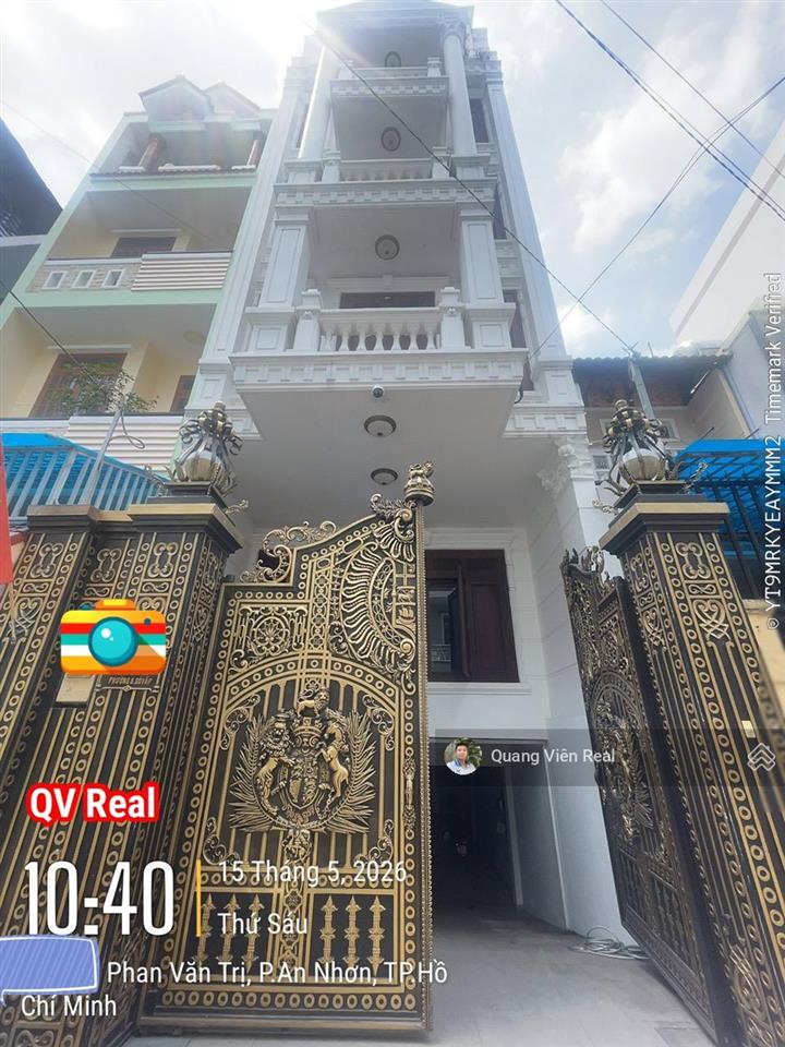 Nhà 6 tầng 85m2 , 6pn, thang máy đối diện emart phan văn trị  hơn 16t