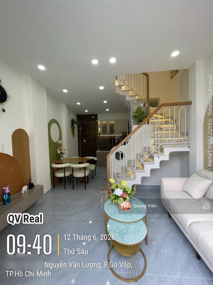 Siêu phẩm lô góc 2 mặt hxh nguyễn văn lượng, 3 tầng 3pn 3wc, full nội thất, chỉ 5x tỷ tl