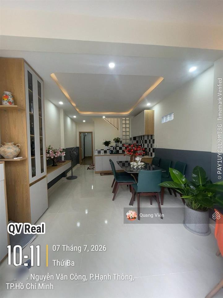 Nhà mới full nội thất hxh thông nguyễn văn công, gò vấp chỉ hơn 5 tỷ