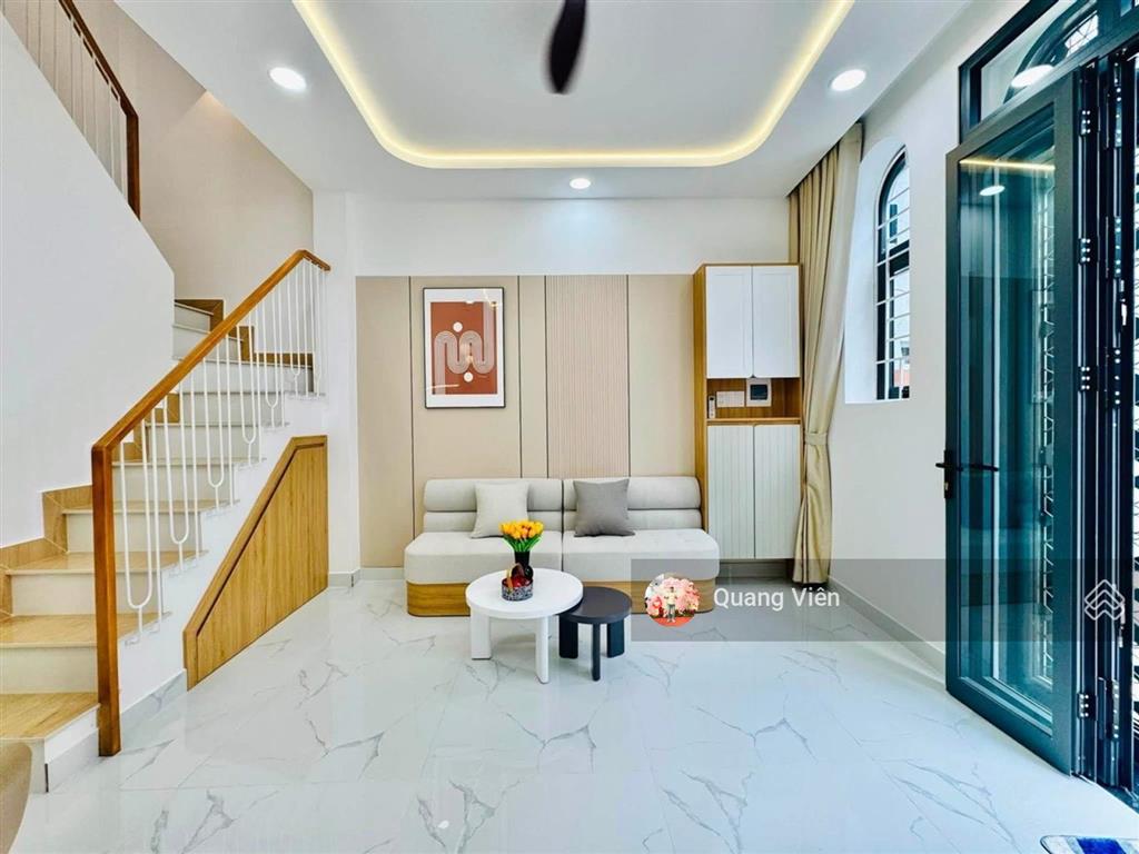 Nhà 3 tầng mới đẹp 2pn 3wc  full nội thất, gần chợ gò vấp, sân bay tsn 5p, nhỉnh 5 tỷ tl