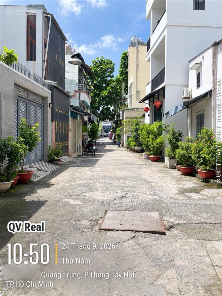 Hàng ngon  ngay coopmart quang trung  40m2, 3 tầng 4pn 3wc hẻm thông  chỉ hơn 3 tỷ