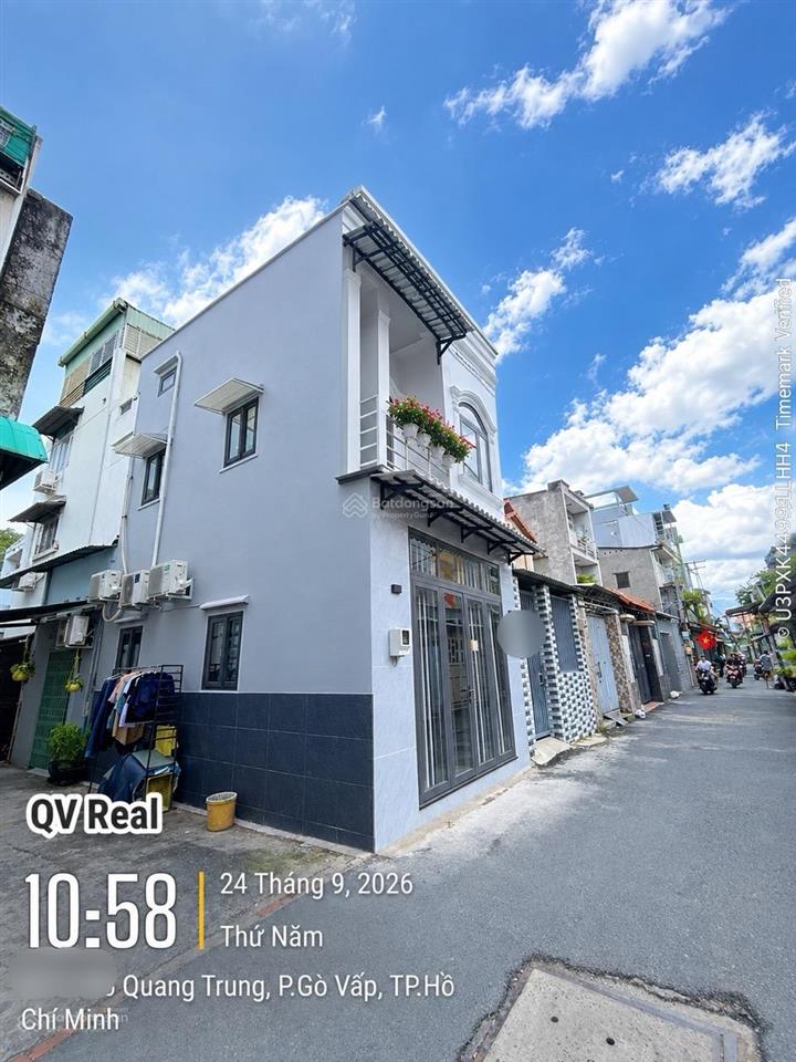 Nhà đẹp, vị trí đẹp 3pn 2wc  gần vincom, cityland, sân bay tsn 5p hẻm xe tải thông