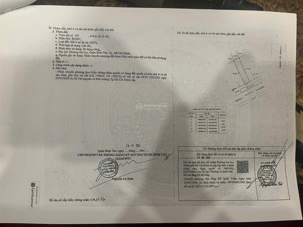 Bán đất mặt tiền võ văn kiệt vị trí đẹp kinh doanh dt 4,520m giá chỉ 9,6 tỷ