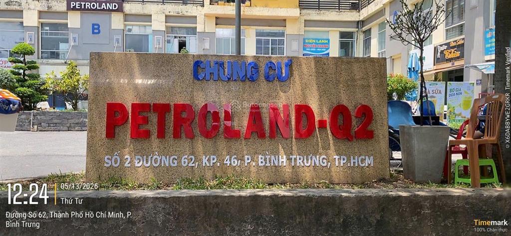 Bán nhà chung cư căn hộ petroland 2pn đường 62 p. bình trưng đông q2 gần chợ tân lập (73m2) 3.9 tỷ