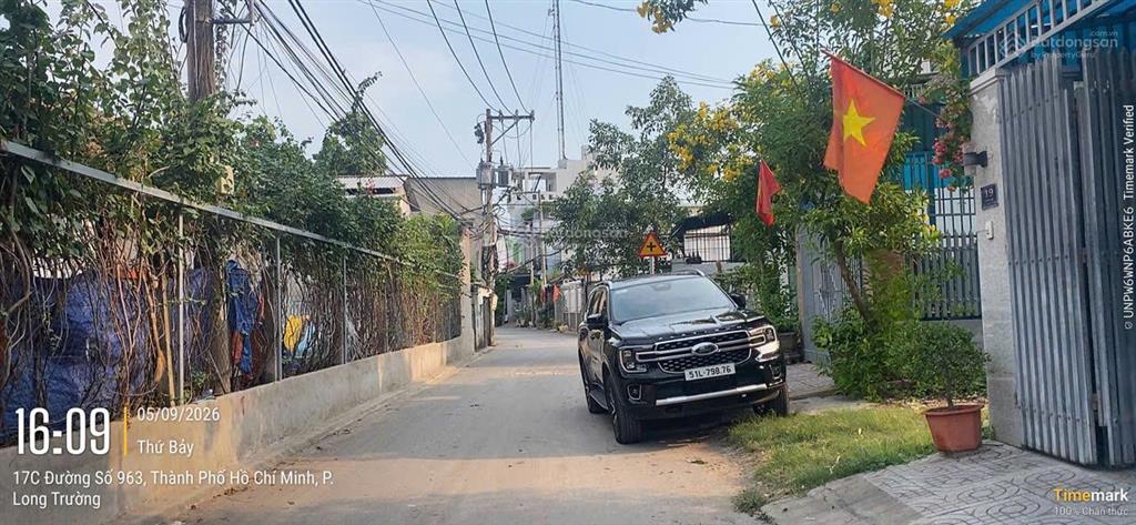 Bán đất ở hiện hữu đường 963 khu nguyễn duy trinh, gần chợ long trường q9 cũ (59,7m2) 4,950 tỷ