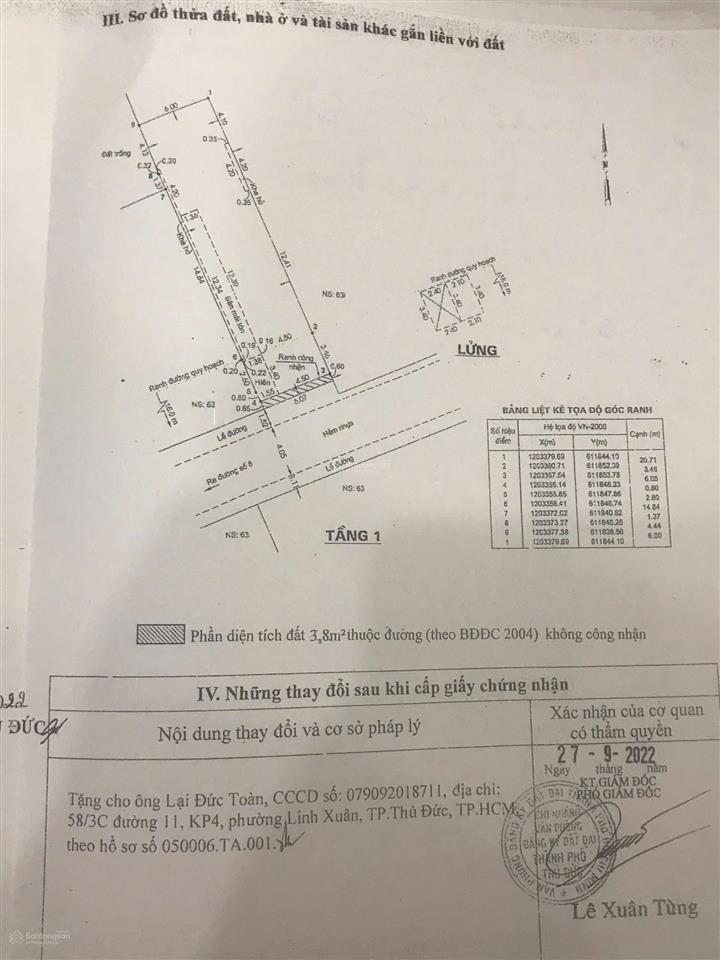 Bán nhà riêng mặt đường số 8, phường linh xuân, mới gần chợ thủ đức (148m2) 9,1 tỷ