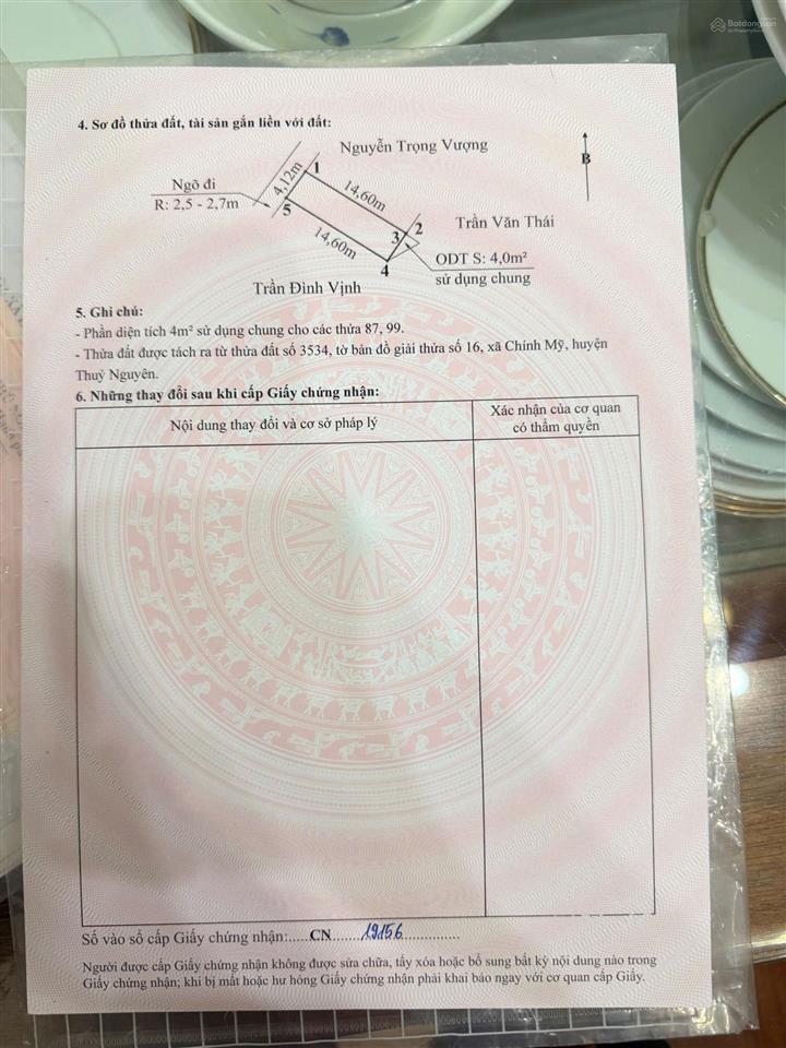 Bán đất giá rẻ chính chủ tại thủy nguyên