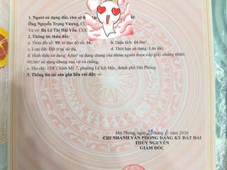 Bán đất giá rẻ chính chủ tại thủy nguyên